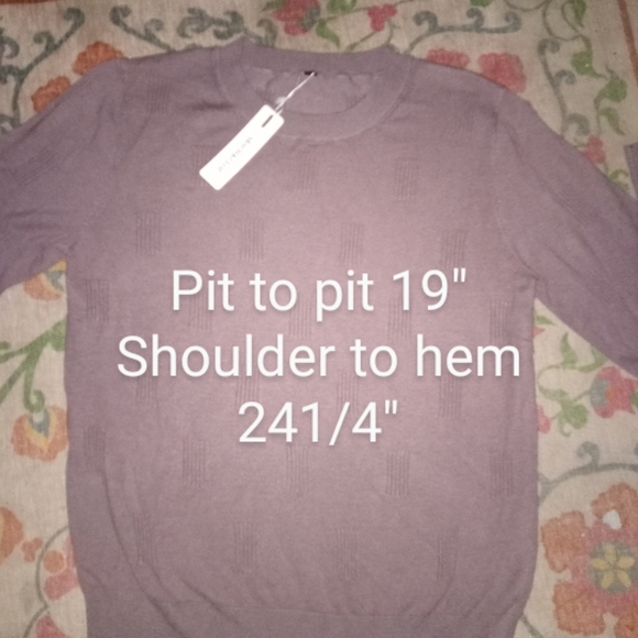 ARACH & CLOZ Lavender Knit Top - Picture 3 of 7